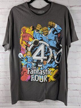 Fantastic Four Comic Style Graphic Tee L